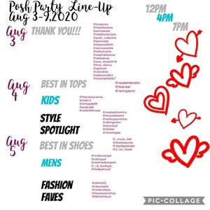 Posh Party Line Up ❤️❤️❤️